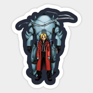 Edward and Aplhonse Elric FullMetal Alchemist Sticker